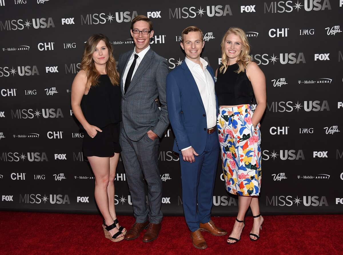 Becky and Keith Habersberger with Ned and Ariel Fulmer at the 2016 Miss USA Pageant