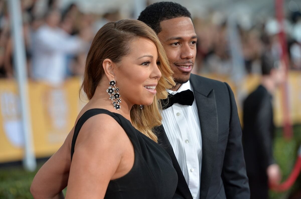 Nick Cannon and Mariah Carey at the the 20th Annual Screen Actors Guild Awards.
