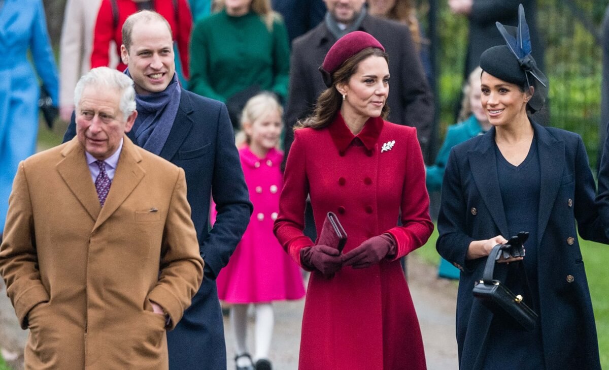 Now-King Charles, Prince William, Kate Middleton, and Meghan Markle, who needs to 'apologize and admit her mistakes' to be forgiven arrive to attend Christmas Day Church service