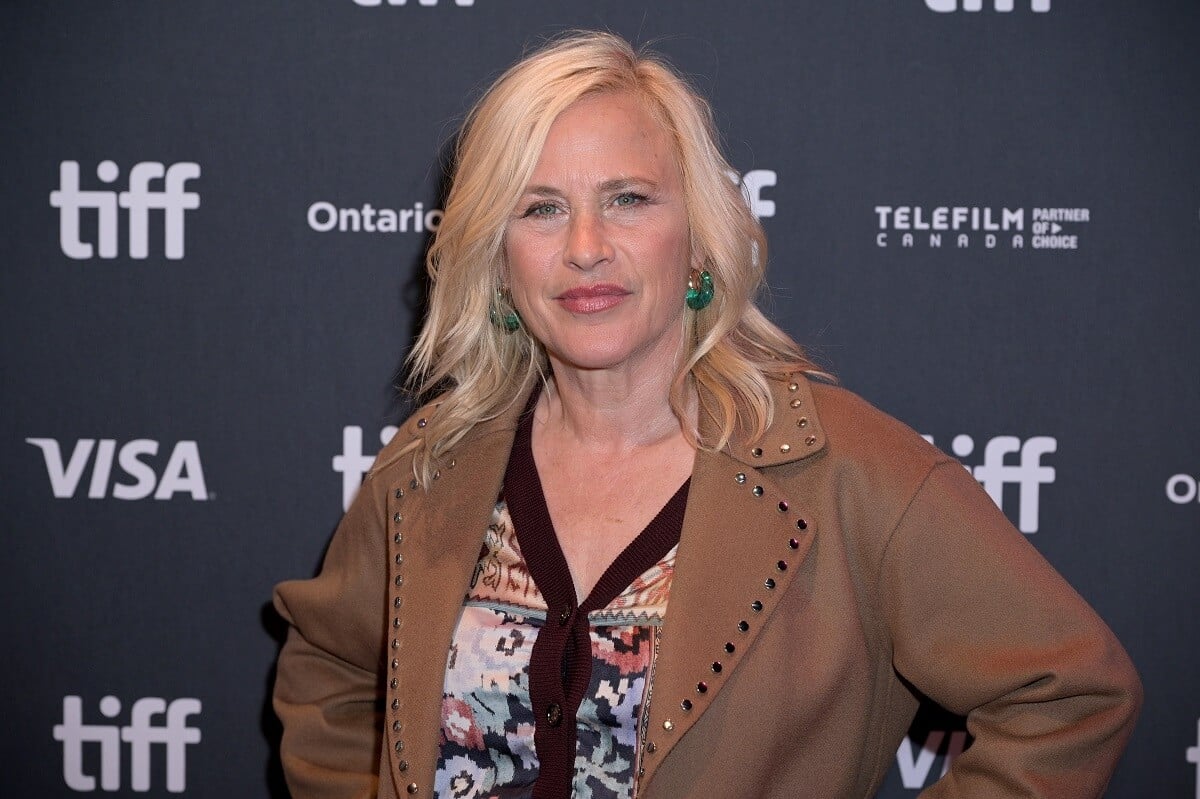 Patricia Arquette posing in a jacket at the the 'Gonzo Girl' premiere.