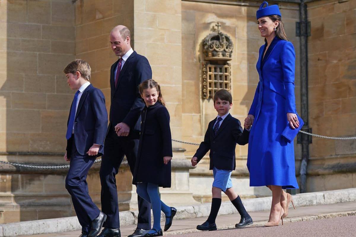 Prince George, whose potential boarding school attendance would be 'sad,' per an expert, walks with the Wales family