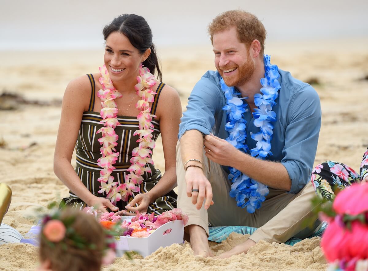 Meghan Markle and Prince Harry visit Bondi Beach in Australia in 2018