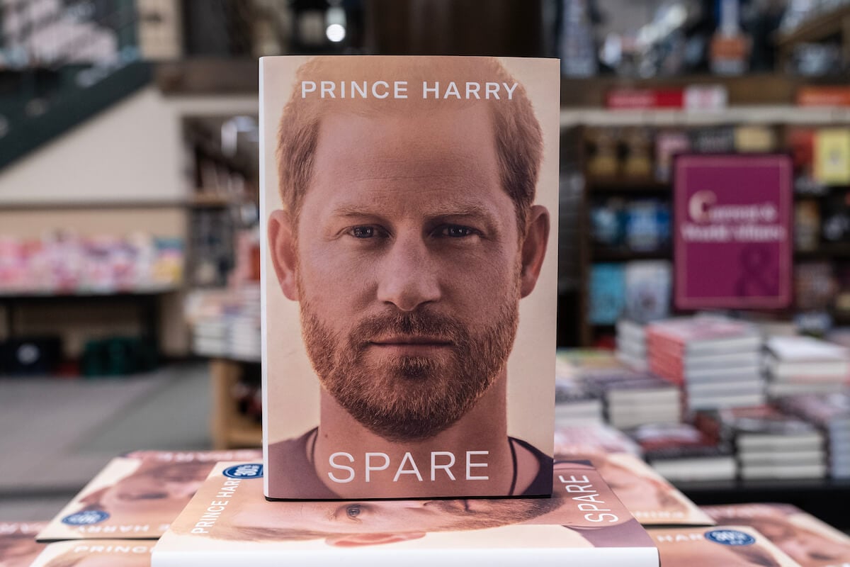 Prince Harry on the cover of 'Spare'