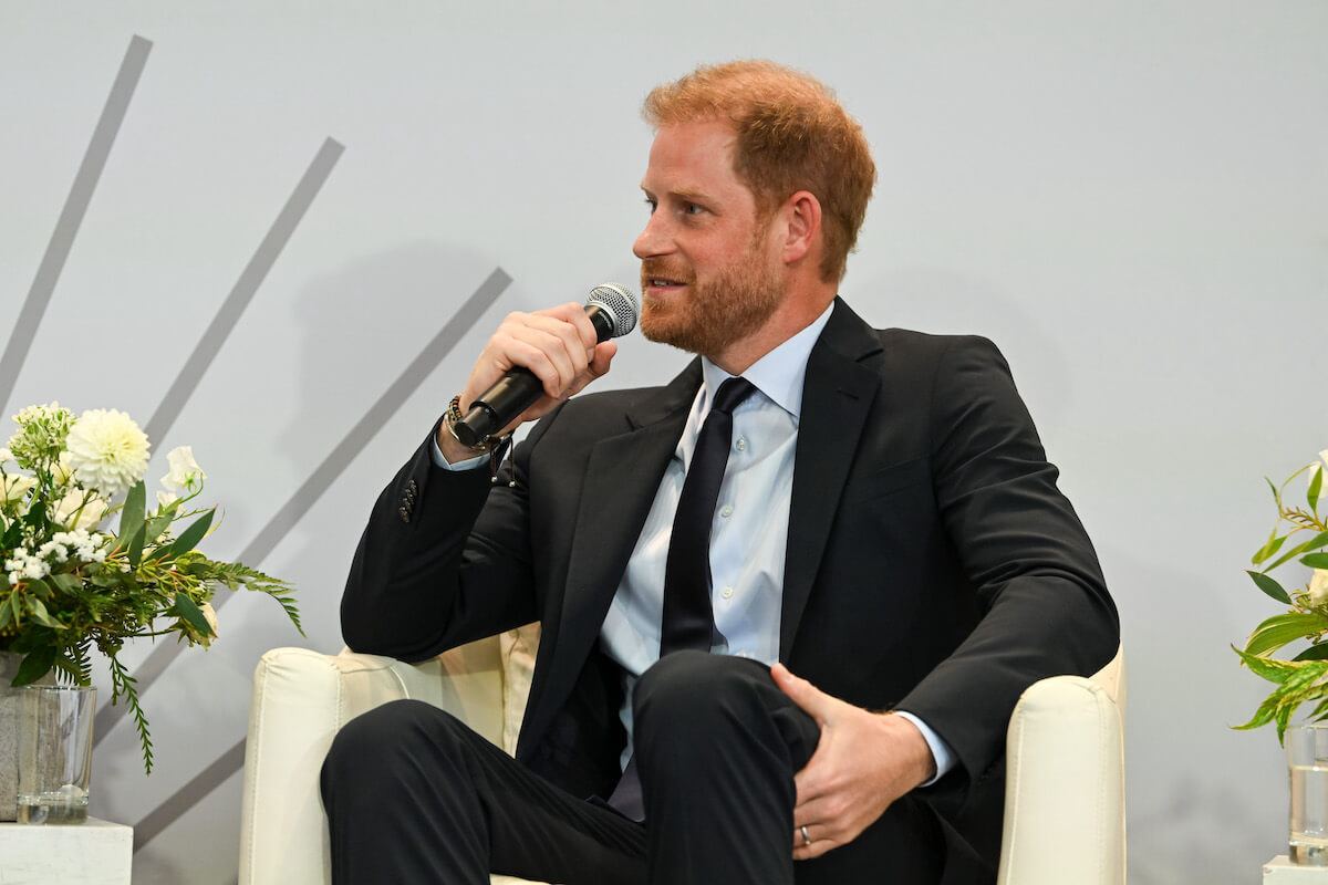 Prince Harry speaks at the Archewell Foundation's summit on social media and mental health