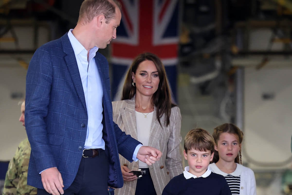 Prince William, Kate Middleton, Prince Louis, and Princess Charlotte