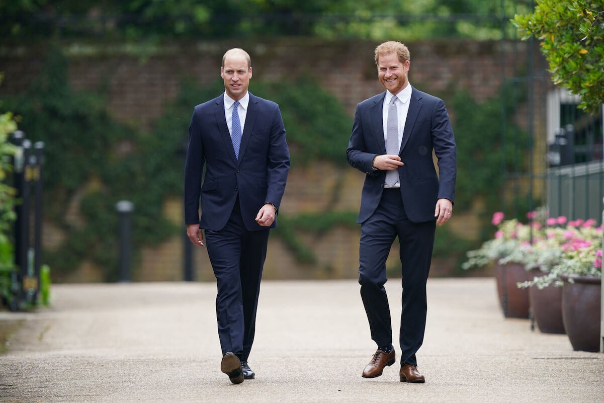 Prince William and Prince Harry in 2021