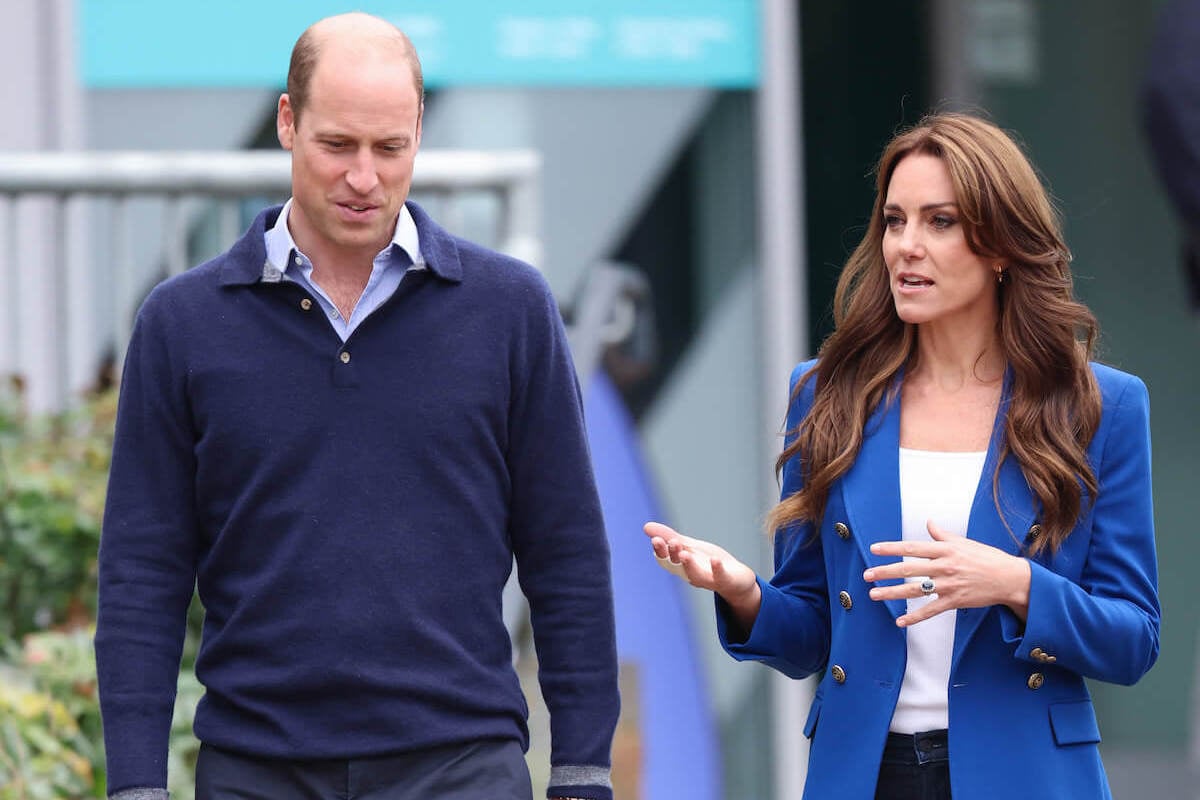 Prince William and Kate Middleton, who show their 'emotional unity' through coordinating outfits, wear blue