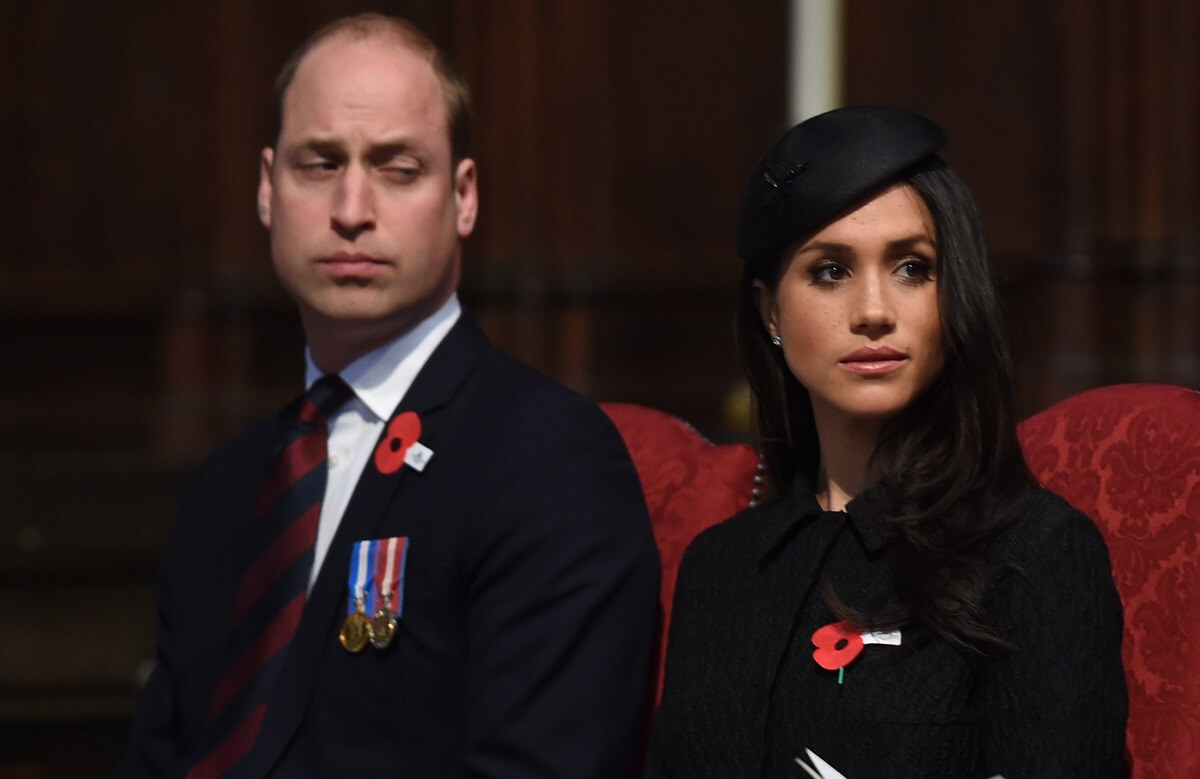 Prince William and Meghan Markle, who a royal commentator says is a 'real headache' for her brother-in-law, attend an Anzac Day service in 2018