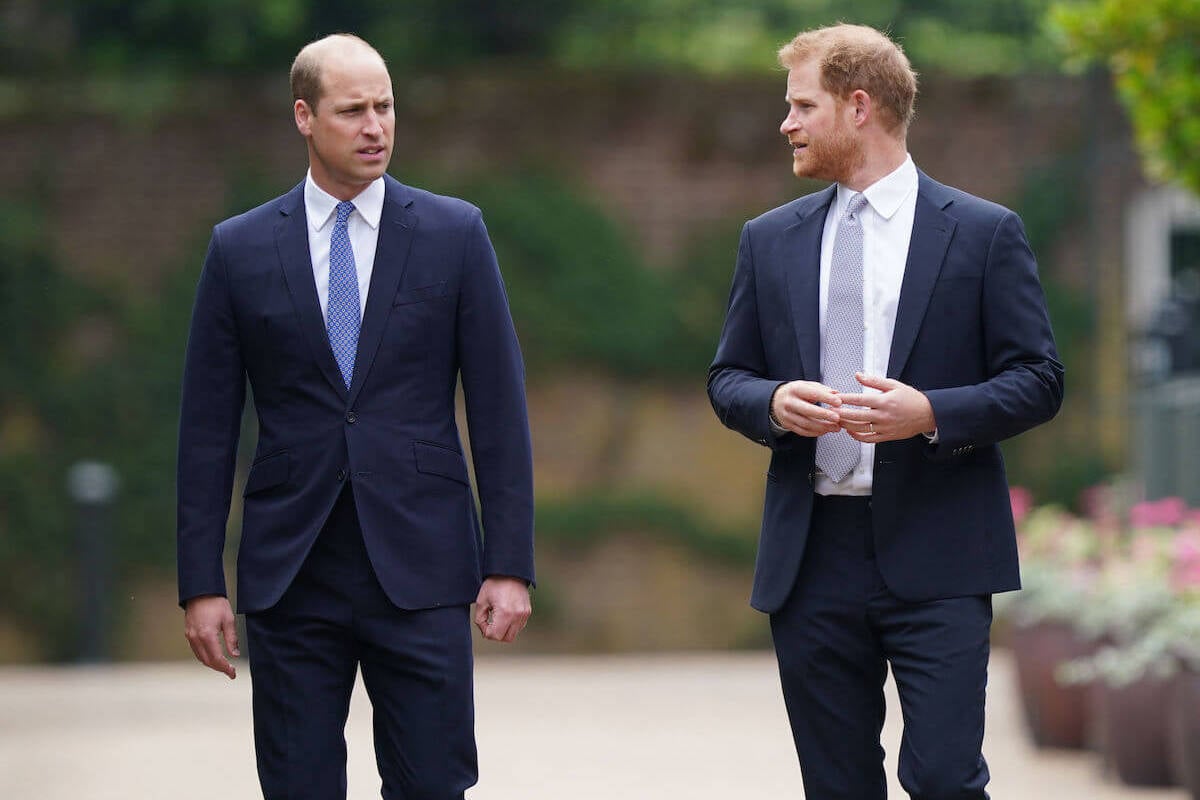Prince William, whom a historian says probably doesn't know why Prince Harry wants him to apologize, and Prince Harry