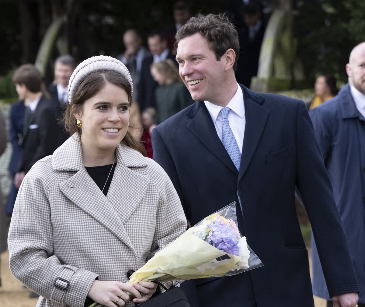 Princess Eugenie and Jack Brooksbank attend the Christmas Day service at St. Mary Magdalene Church