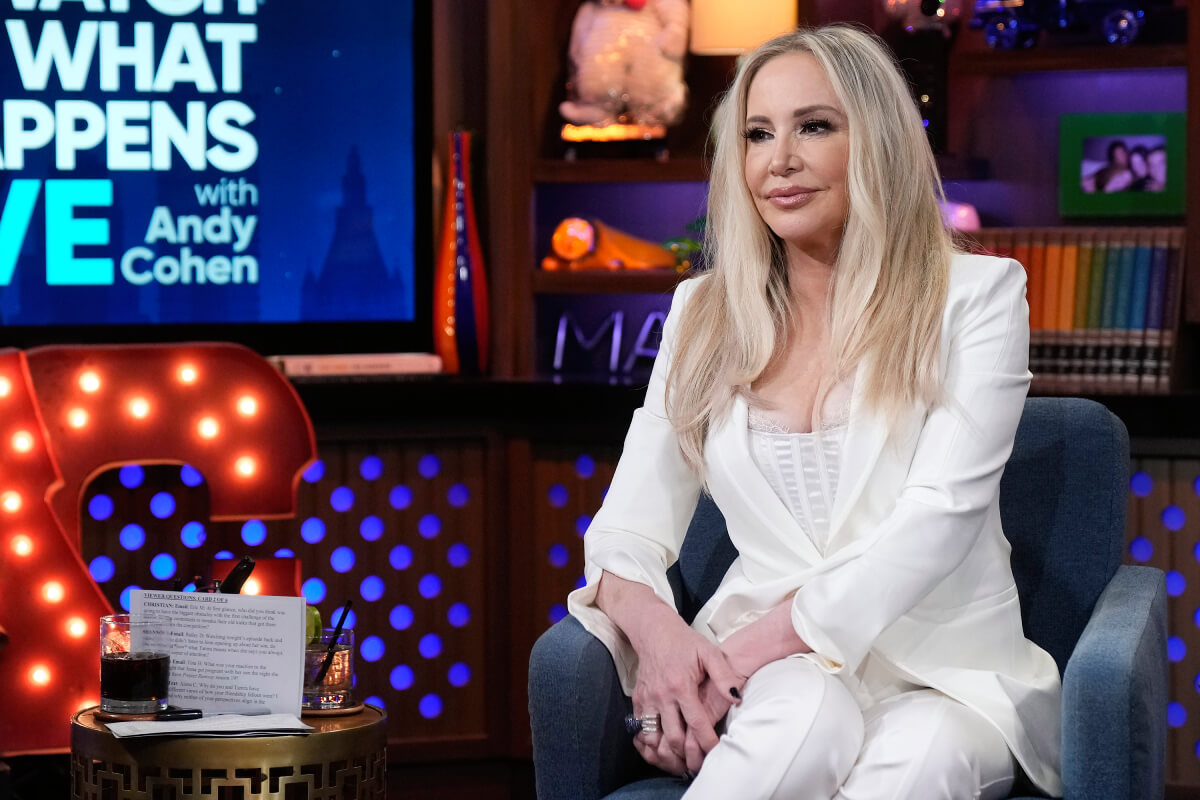 Shannon Beador poses during an appearance on WWHL to promote RHOC