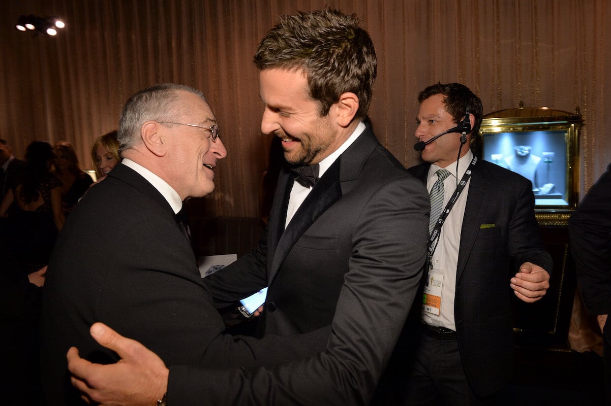 Robert De Niro, who Bradley Cooper encouraged to join the 'Joker' cast, greets the actor