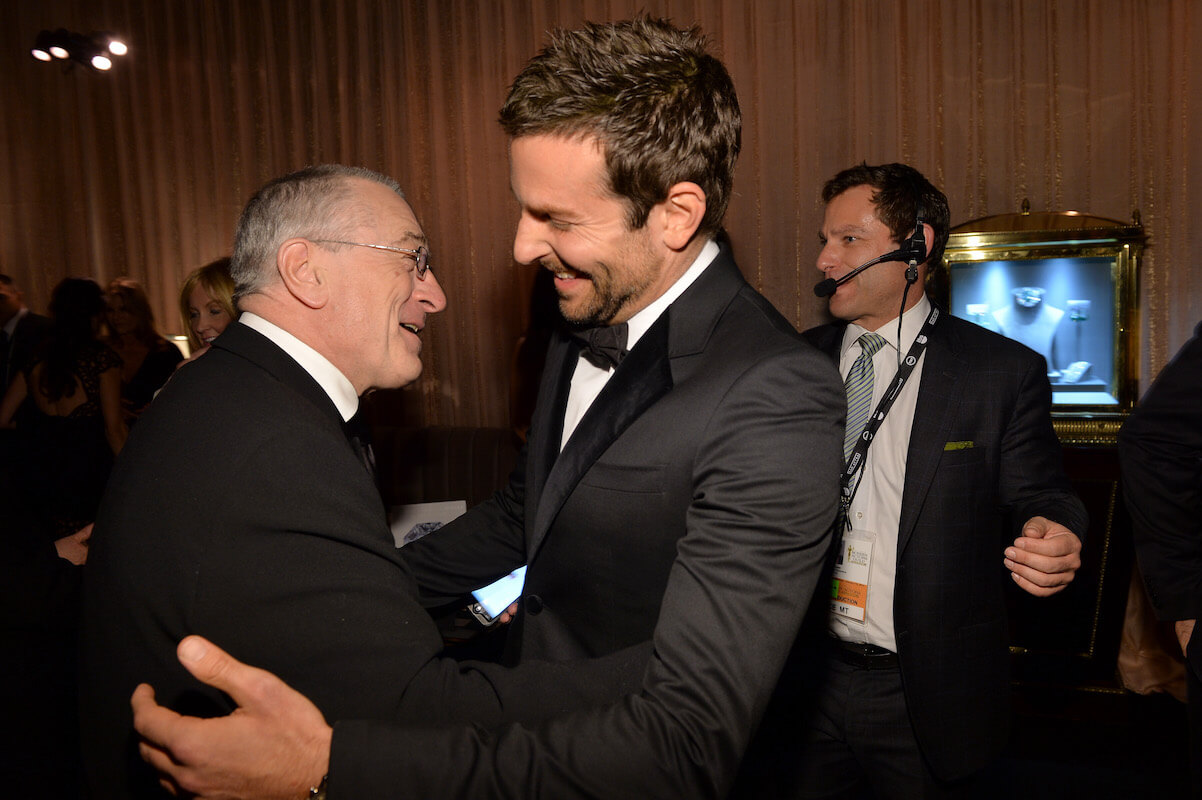 Robert De Niro, who Bradley Cooper encouraged to join the 'Joker' cast, greets the actor