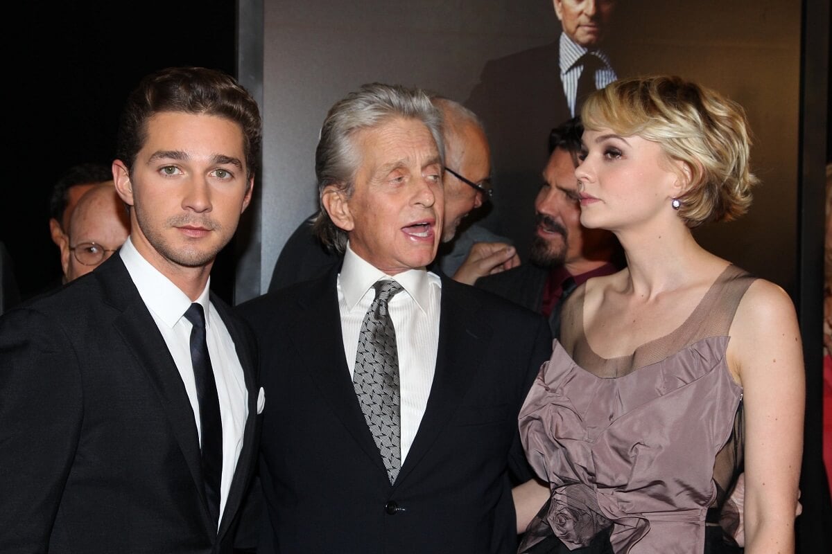 Shia LaBeouf, Michael Douglas, and Carey Mulligan all attending the premiere to 'Wall Street: Money Never Sleeps' while dressed up.