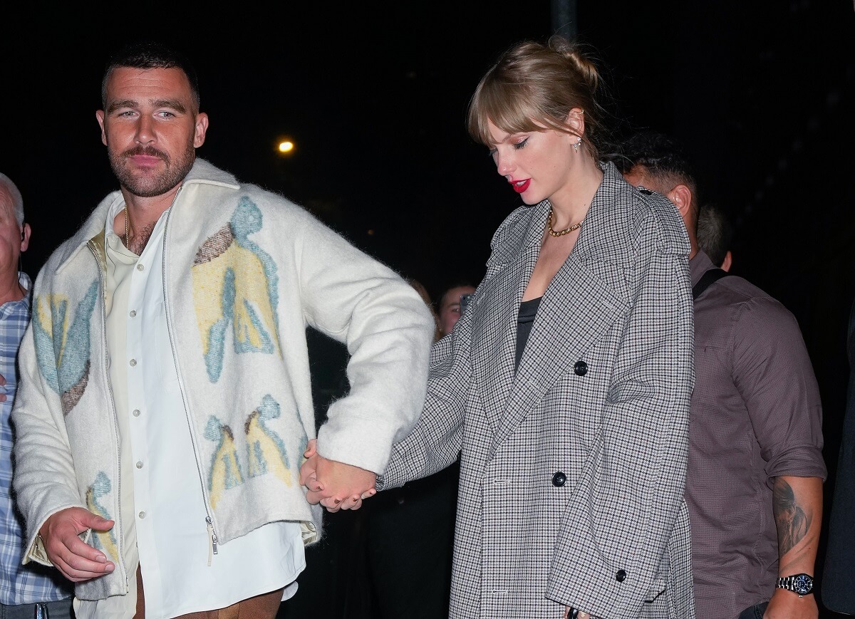 Travis Kelce and Taylor Swift leaving 'SNL' afterparty in New York City