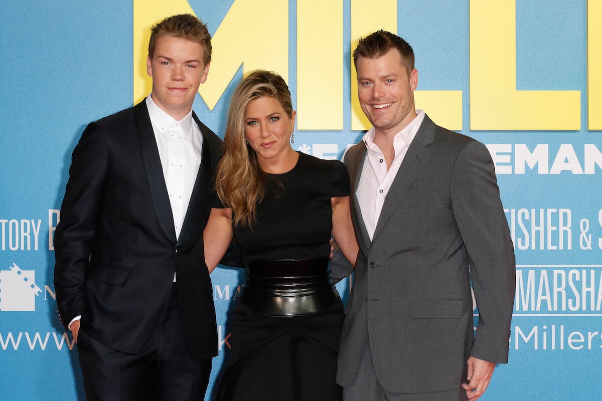 Will Poulter, whom Jennifer Aniston kissed in 'We're the Millers,' stands with his co-star and director Rawson Thurber