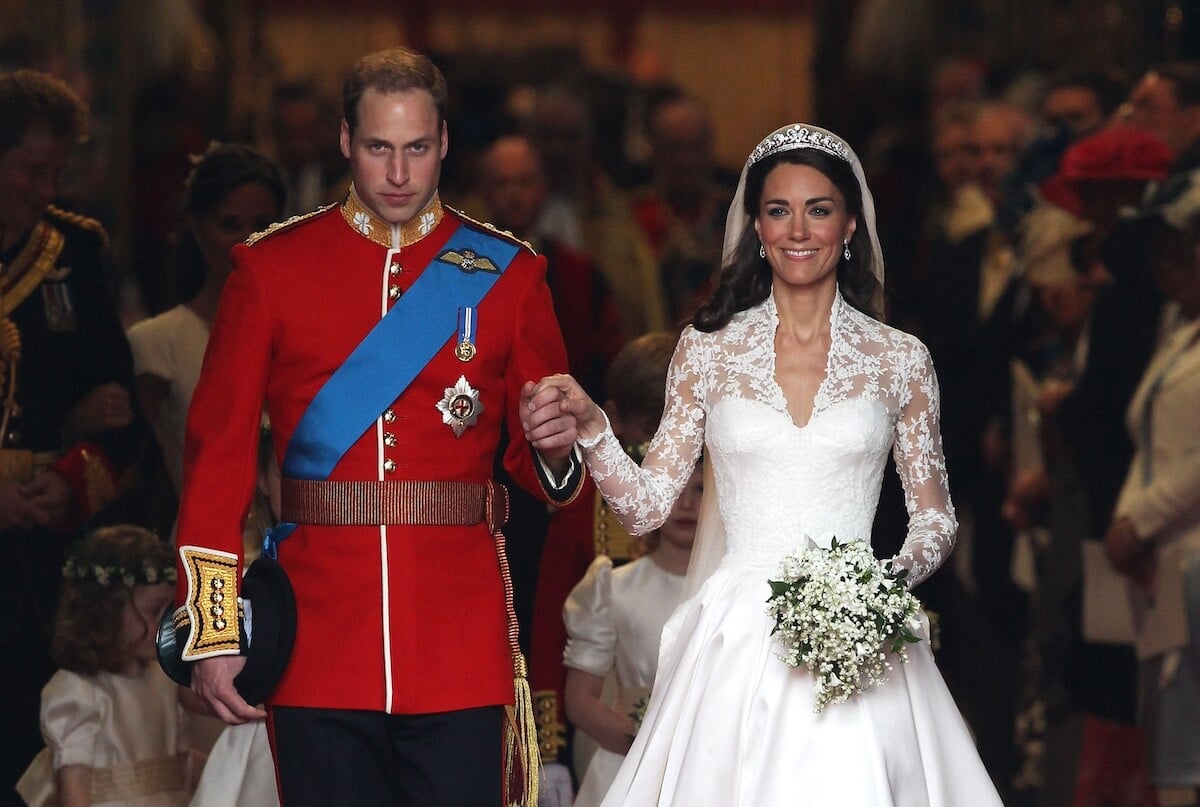 Prince William and Kate Middleton at their royal wedding