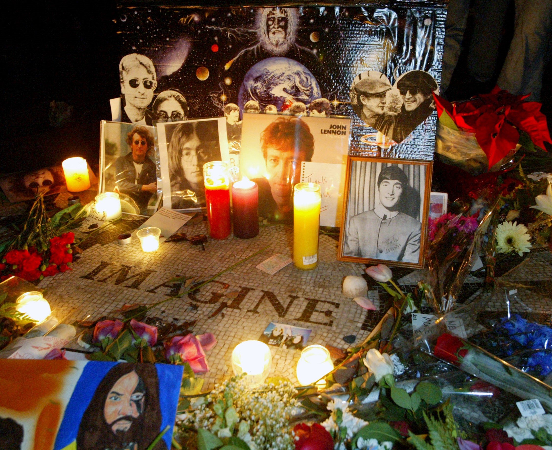 A memorial for John Lennon's death