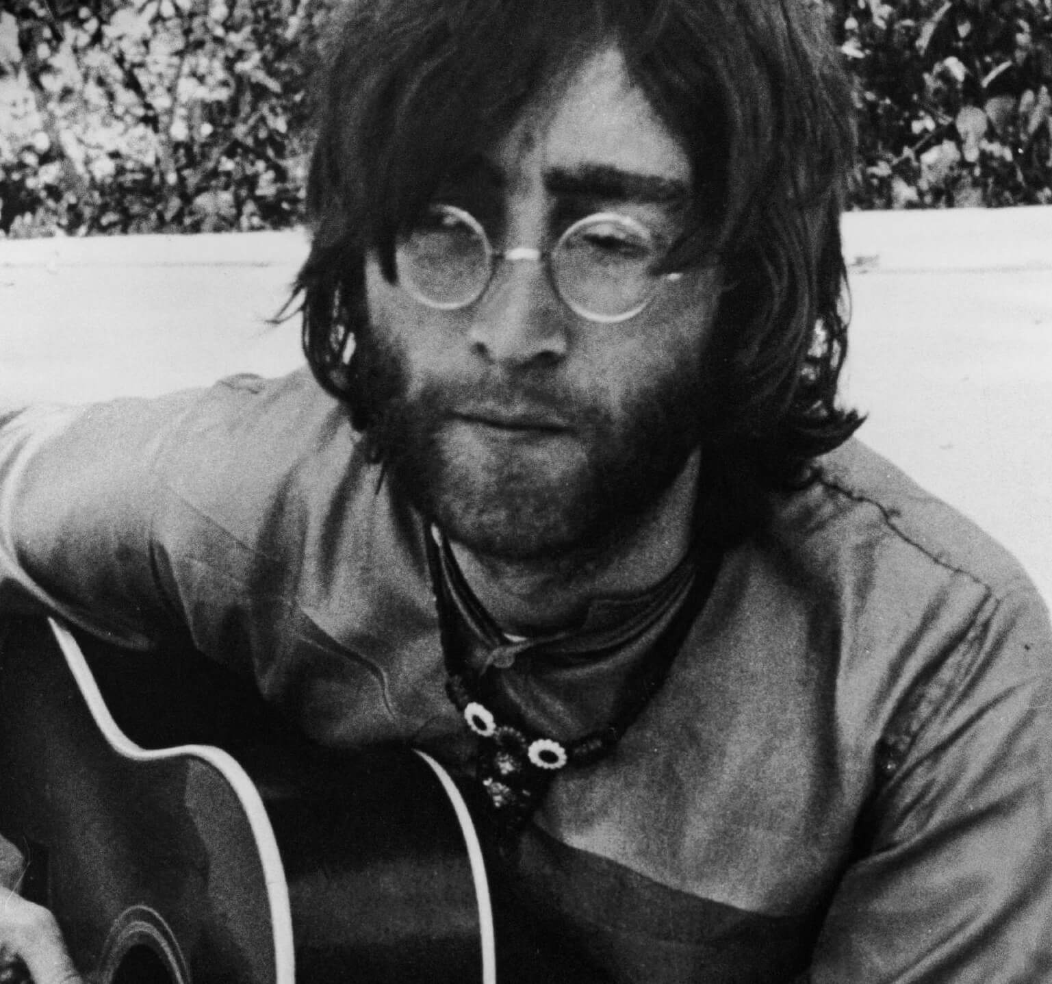 "Power to the People" singer John Lennon with a beard