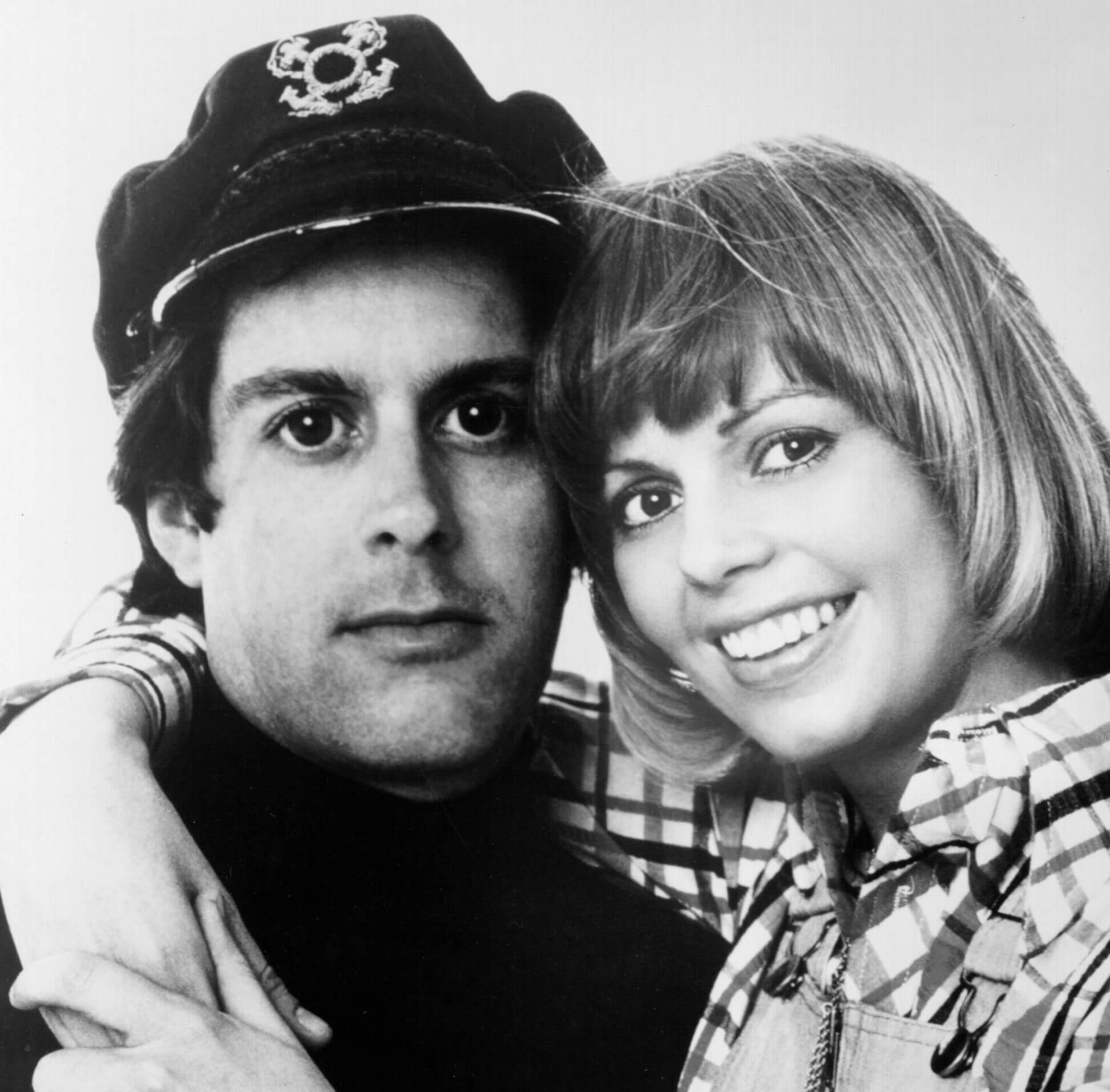The Captain & Tennille in black-and-white