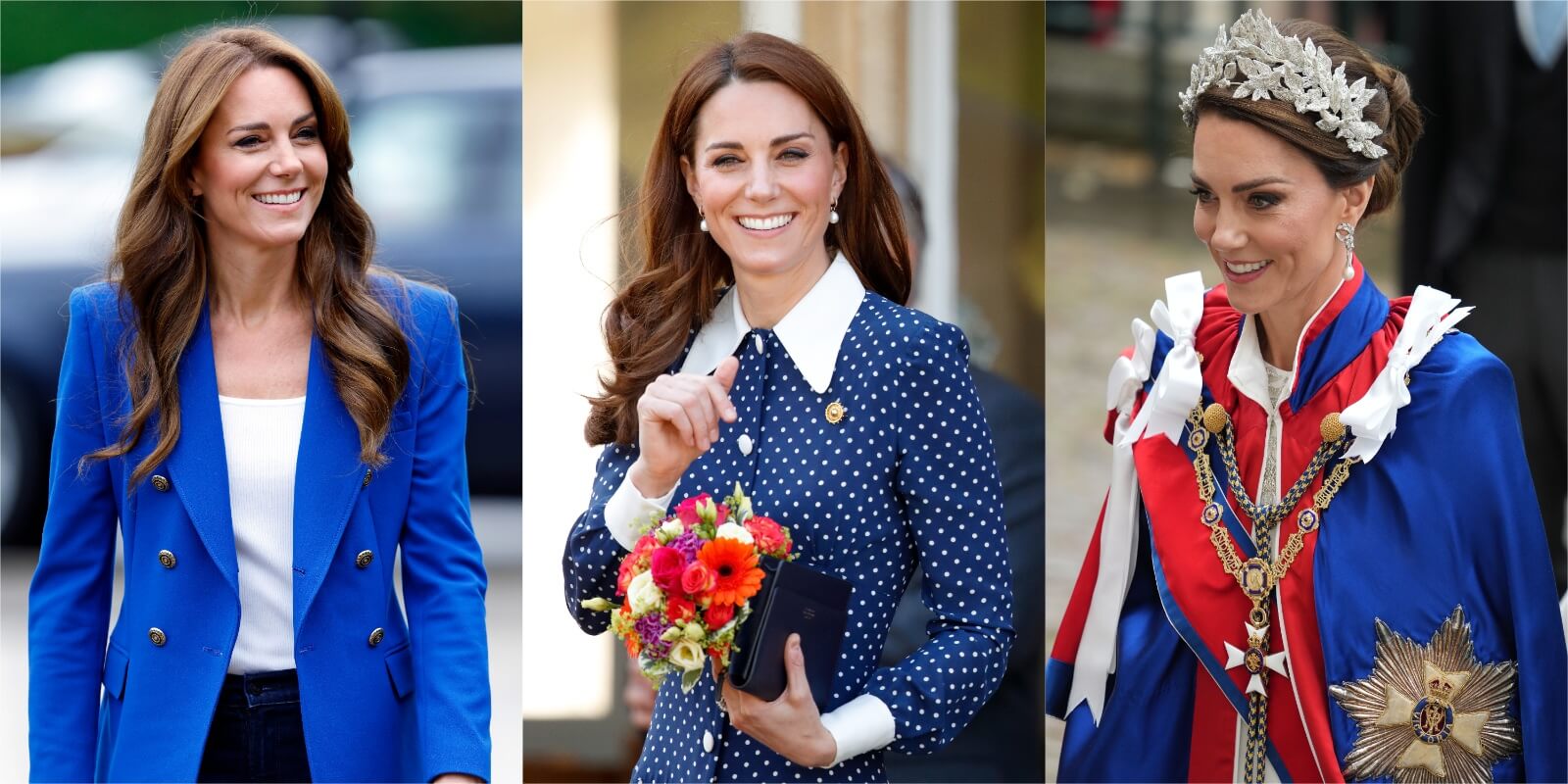 Kate Middleton wears three different looks that show off her fashionable style.