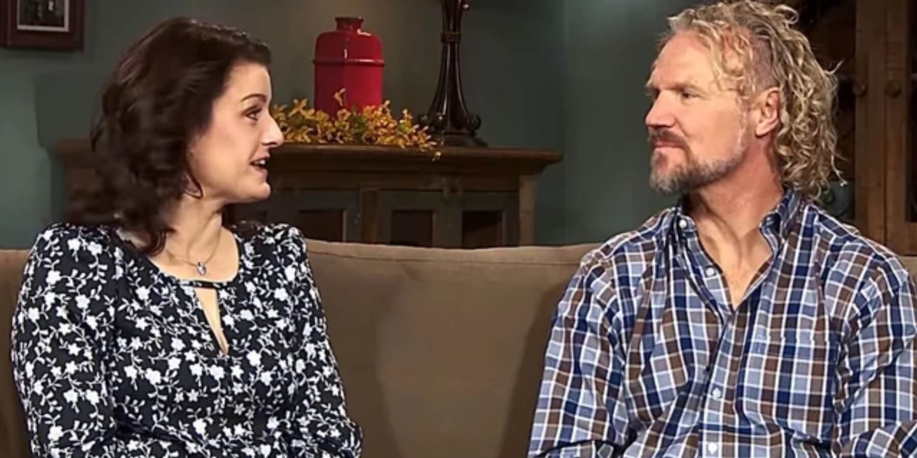 Robyn and Kody Brown during a 'Sister Wives' confessional filmed for the TLC series.