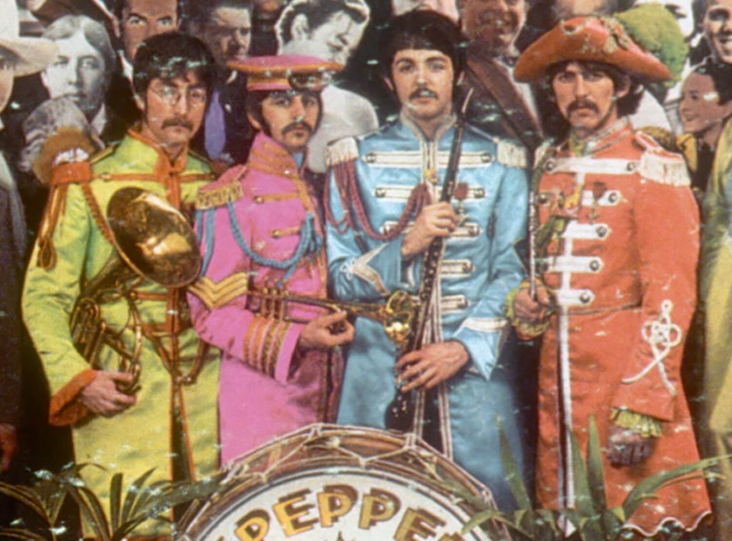 The Beatles on the cover of 'Sgt. Pepper's Lonely Hearts Club Band'