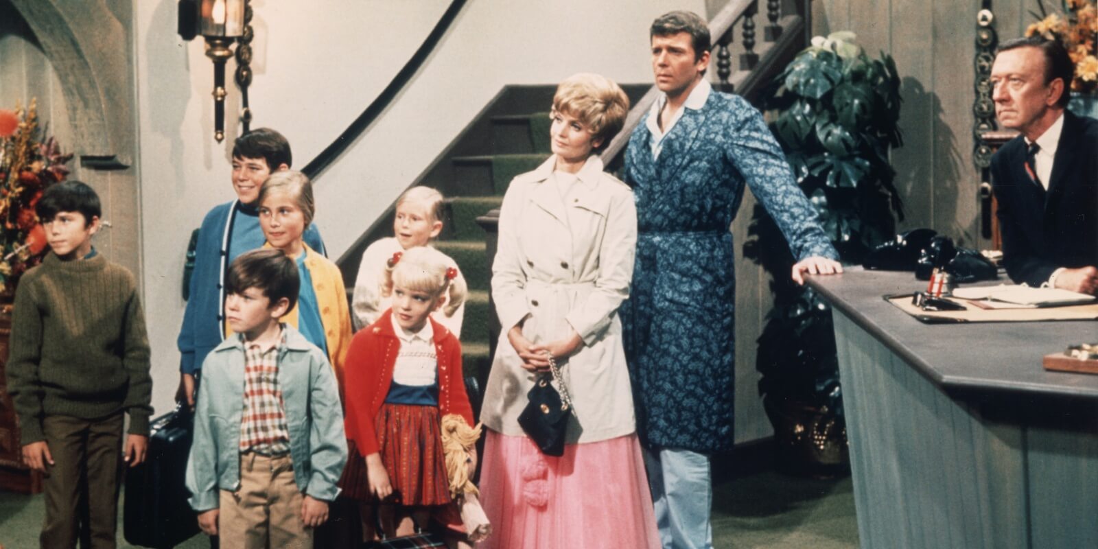 The very first episode of 'The Brady Bunch' with Barry Williams (second from left) and his castmates in 1969.