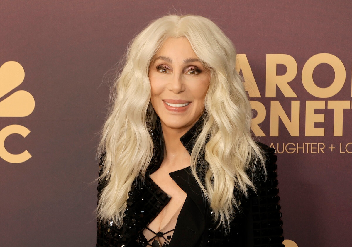 Blonde-haired Cher at an event in 2023