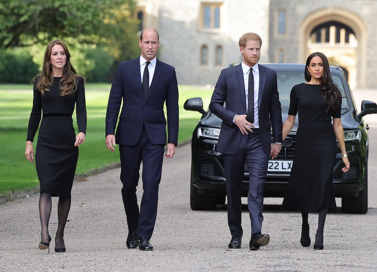 Kate Middleton, Prince William, Prince Harry, and Meghan Markle