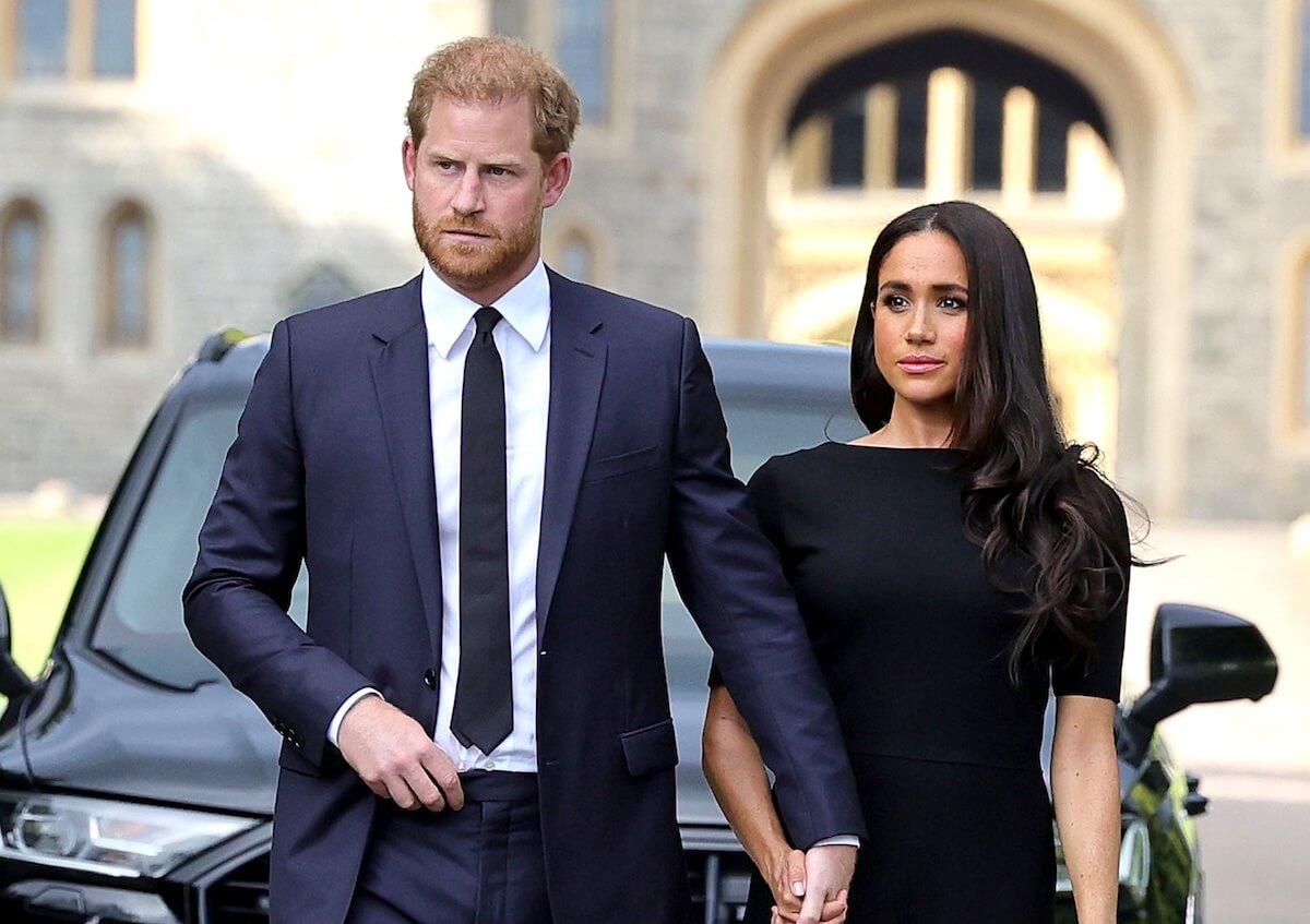 Prince Harry and Meghan Markle during a UK visit in 2022