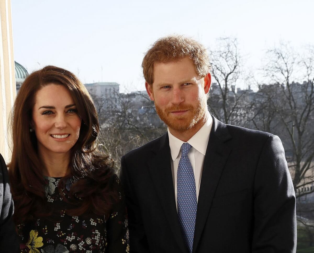 Kate Middleton and Prince Harry during an event to announce plans for Heads Together campaign