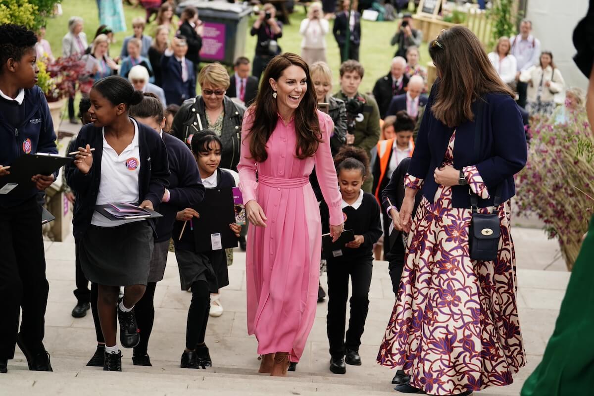 Kate Middleton stands out in pink at the 2023 Chelsea Flower Show