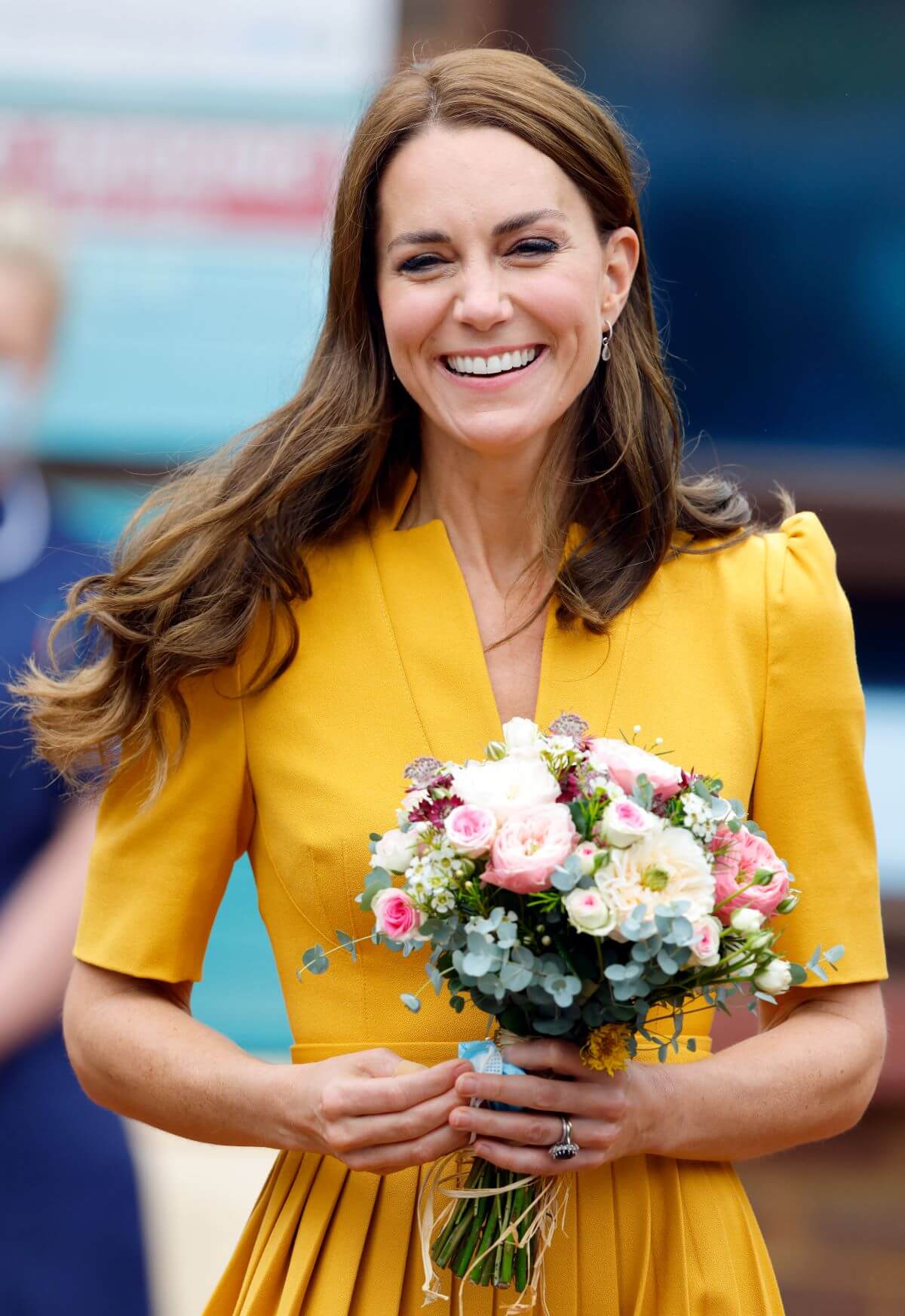 Kate Middleton visits the Royal Surrey County Hospital's Maternity Unit at the Royal Surrey County Hospital