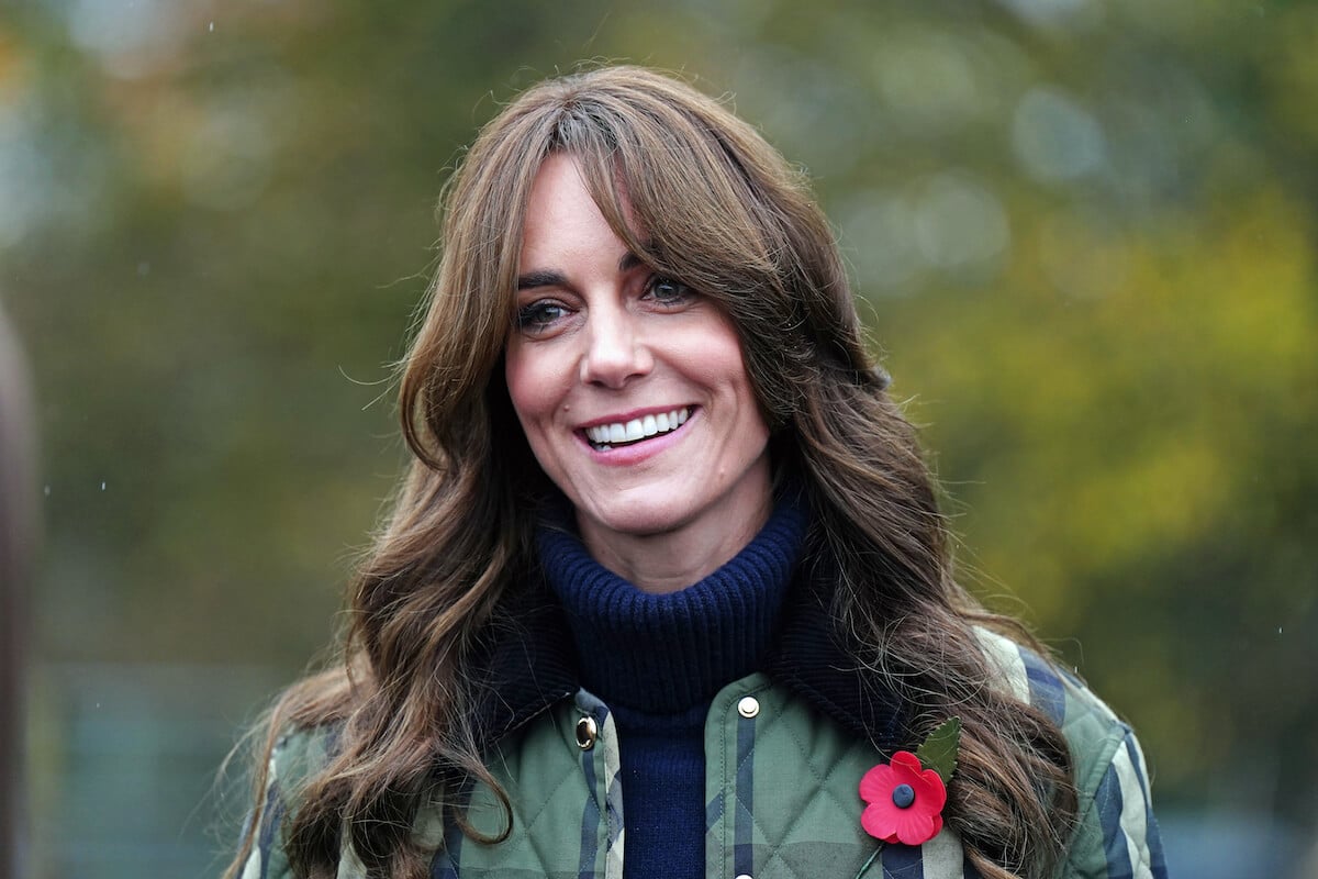 Kate Middleton, whose changing style is partly due to 'The Crown' Season 6, smiles