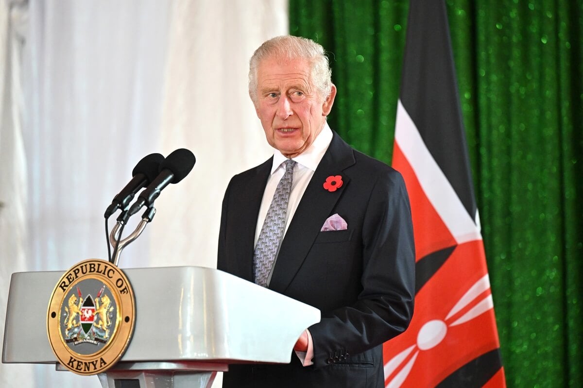 King Charles III, who a biographer claims doesn't like being the monarch, gives a speech at the State Banquet in Nairobi, Kenya