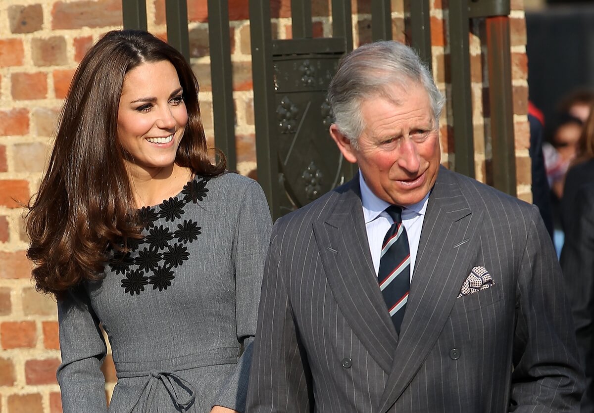 Kate Middleton and King Charles in 2012