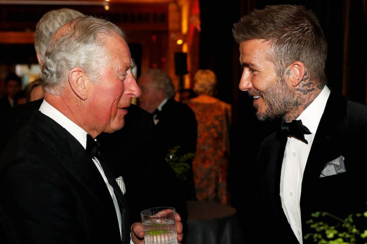 King Charles and David Beckham, who are reportedly having dinner to discuss The Prince's Foundation, face each other