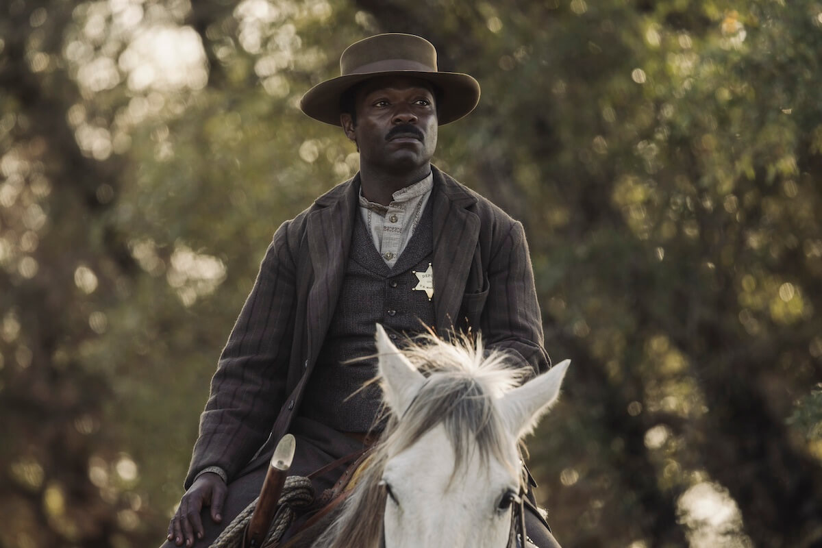 Bass Reeves on a horse in 'Lawmen: Bass Reeves'
