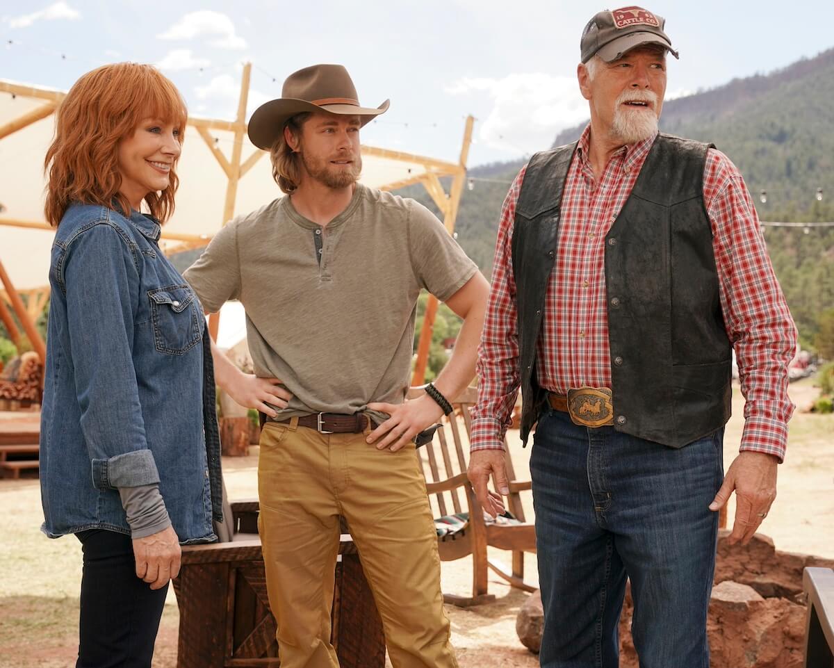 Reba McEntire, Luke Mitchell, and Rex Linn in 'Big Sky'