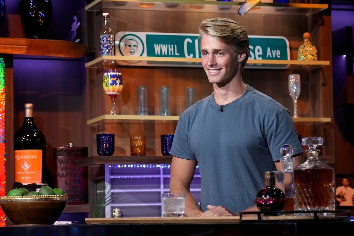 Micah Plath of 'Welcome to Plathville' behind the bar on 'Watch What Happens Live'