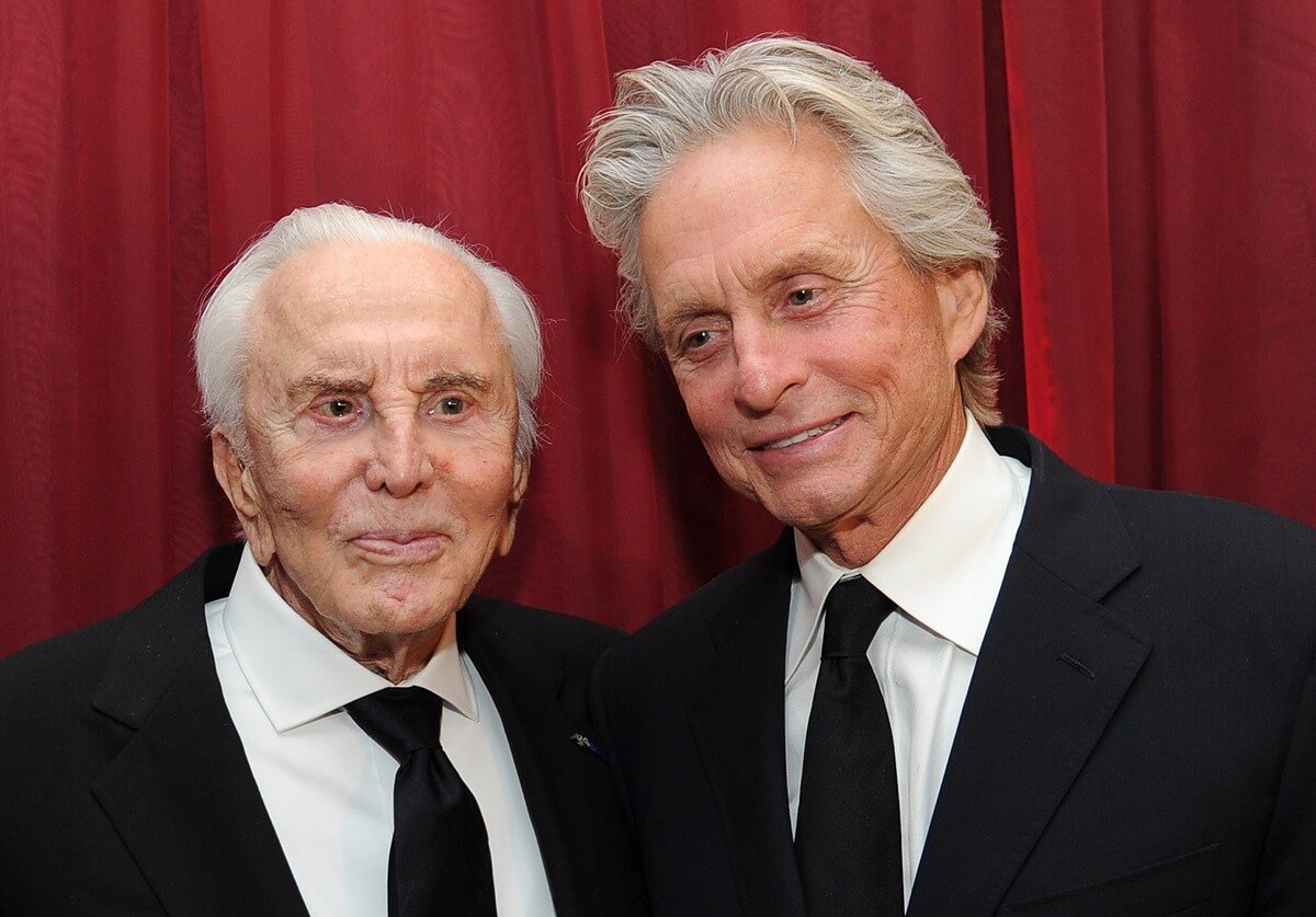 Kirk Douglas and Michael Douglas at the SBIFF's 2011 Kirk Douglas Award for Excellence In Film honoring Michael Douglas.