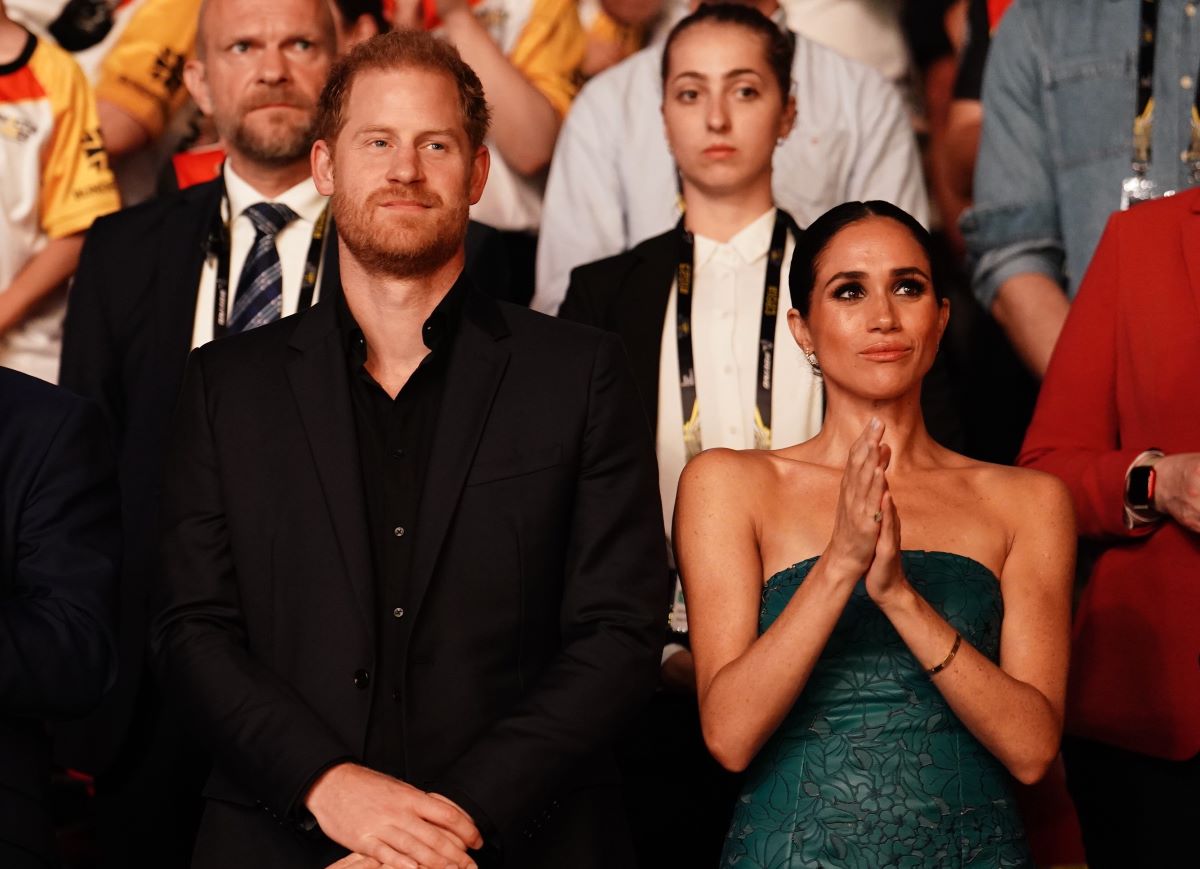 Prince Harry and Meghan Markle attend the closing ceremony of the Invictus Games in Dusseldorf, Germany