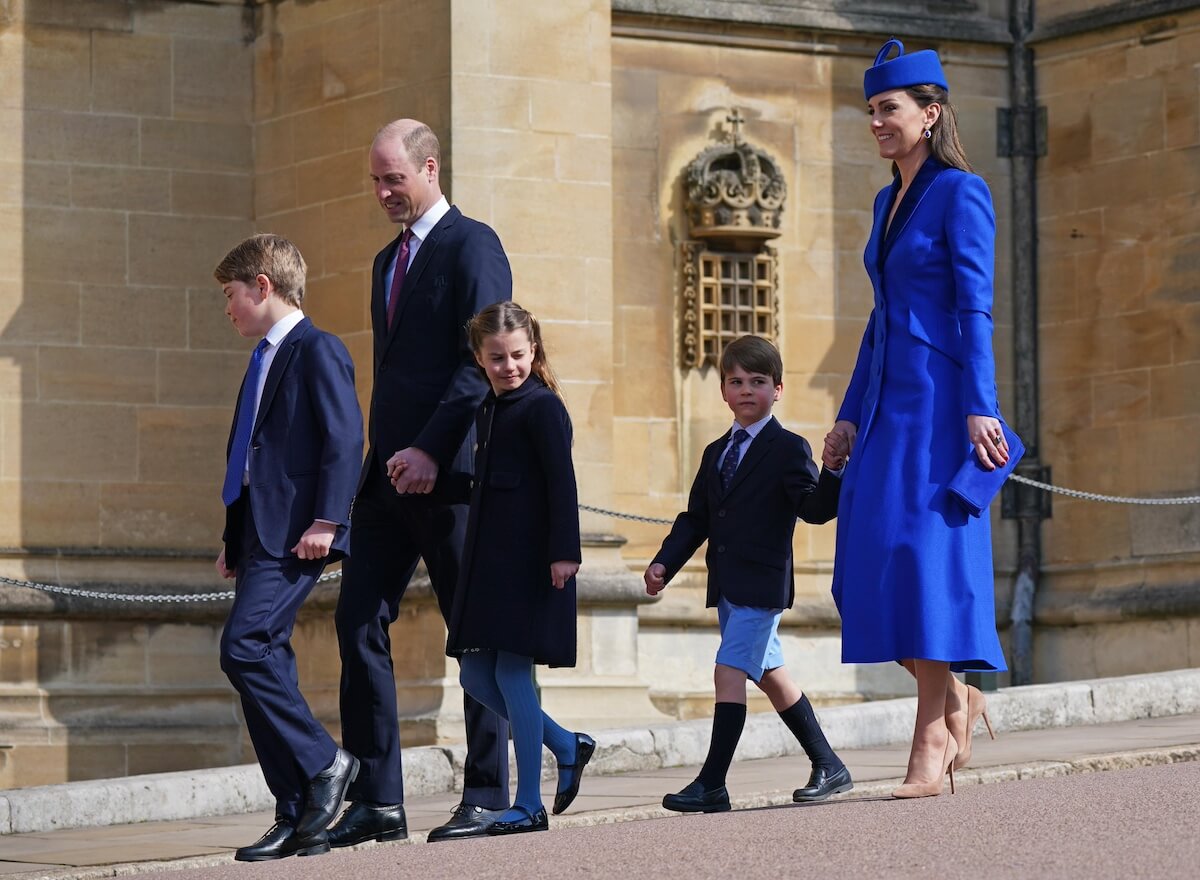 Prince William and Kate Middleton with their family on Easter in 2023