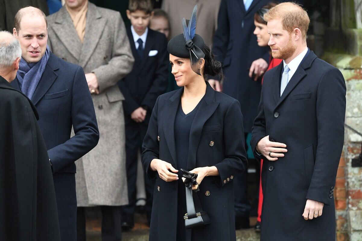 Prince William, who 'won't shed a tear' over not seeing Prince Harry and Meghan Markle on Christmas, depart after the Christmas Day service at St. Mary Magdalene Church in Sandringham