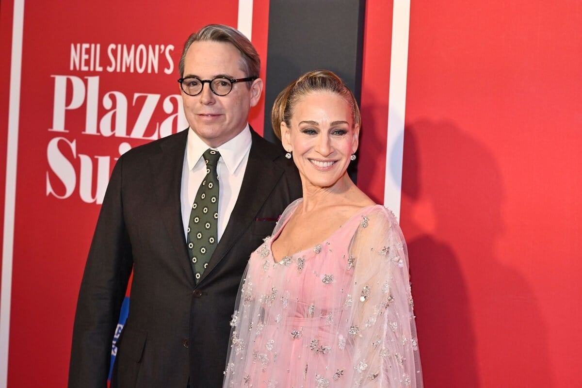 Sarah Jessica Parker and Matthew Broderick dressed up at the "Plaza Suite" Opening Night.