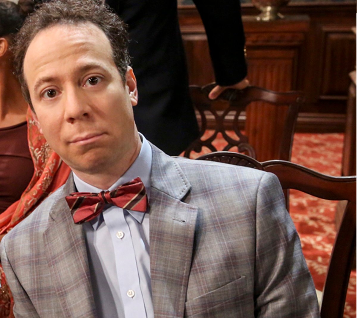 Stuart Bloom is seen as Sheldon and Amy's wedding in an episode of 'The Big Bang Theory'