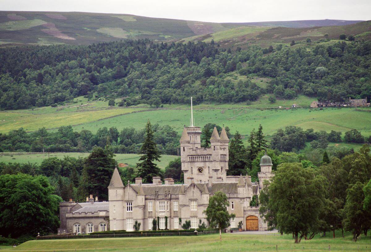 The royal family's residence Balmoral Castle in Scotland