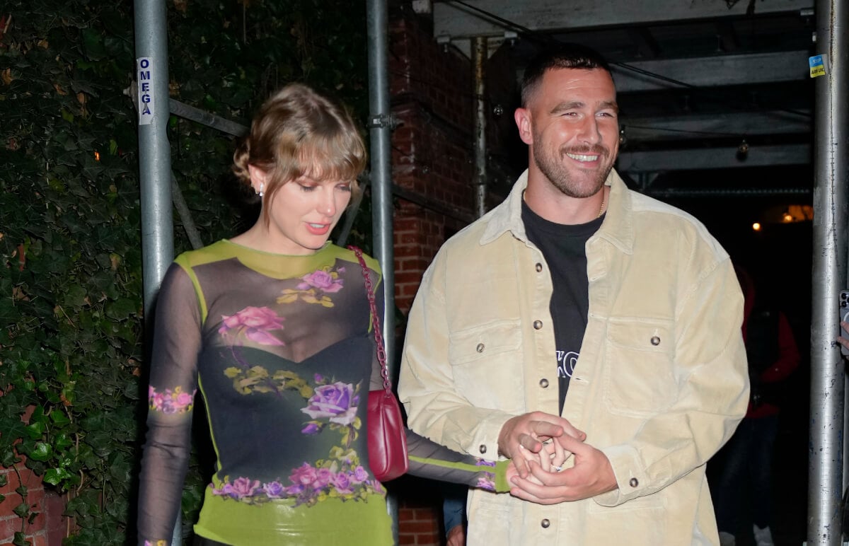 Taylor Swift and Travis Kelce have dinner at Waverly Inn on October 15, 2023 in New York City