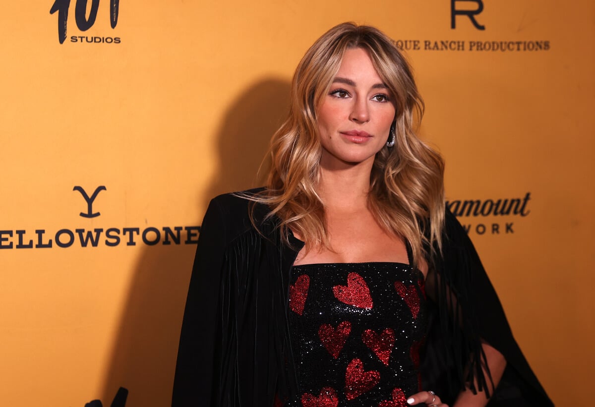 Hassie Harrison attends the black carpet during "Yellowstone" Season 5 Fort Worth Premiere at Hotel Drover on November 13, 2022 in Fort Worth, Texas